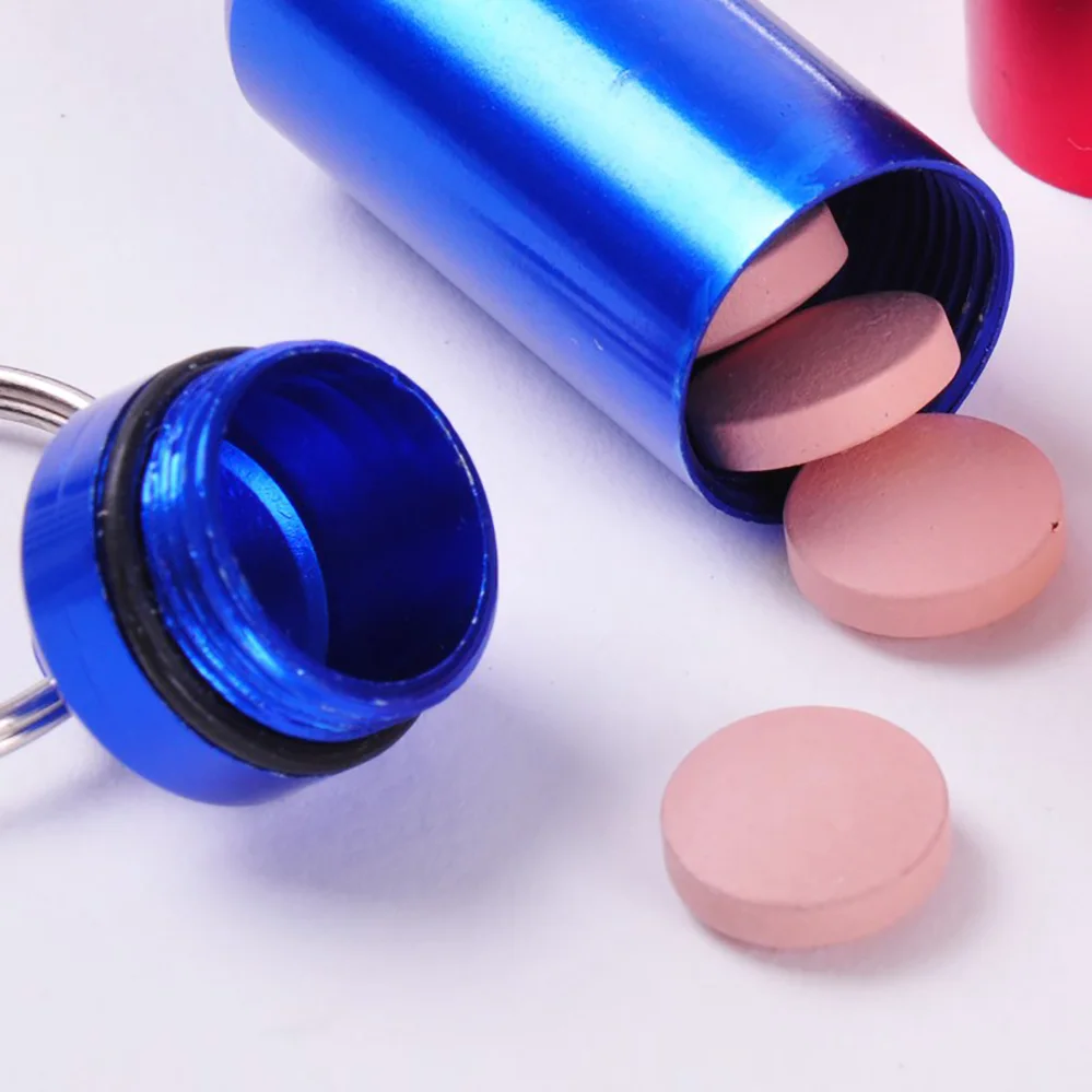 Новинка Высокое качество портативный водонепроницаемый мини синий алюминиевый