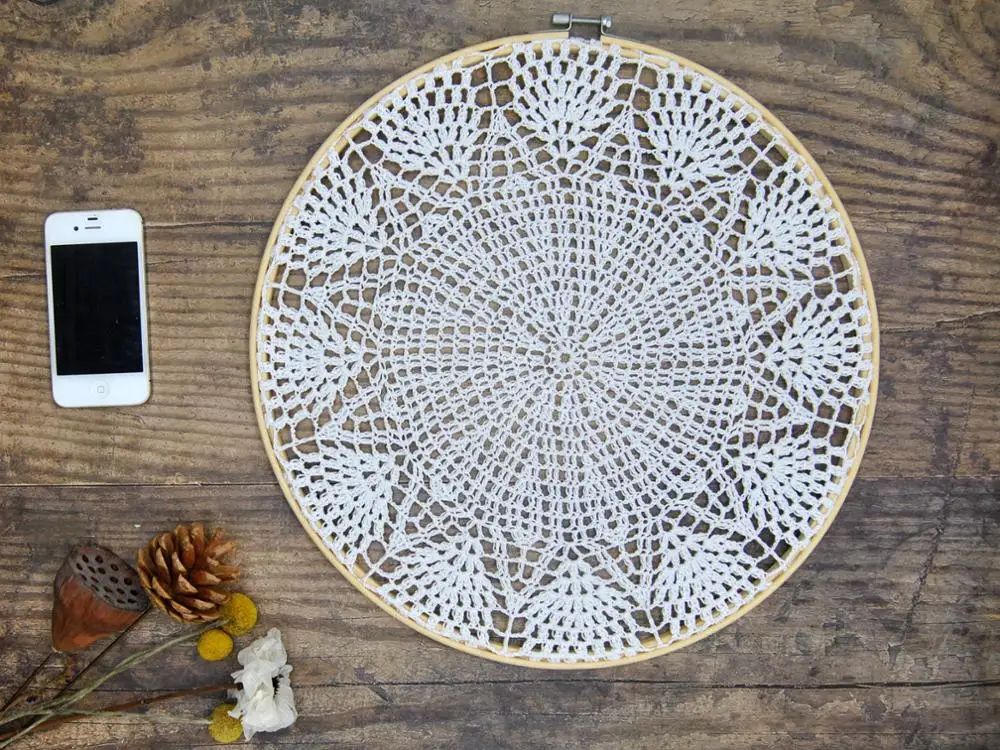 

Handmade Wall Decor hanging Dream Cotton flower Lace Catcher Wedding Background party home shop decoration No.A042 diameter 36cm