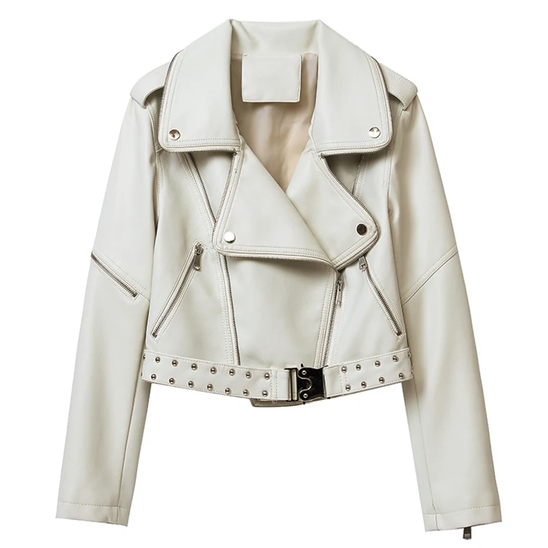 Куртка женская из искусственной кожи Осень-зима | Женская одежда