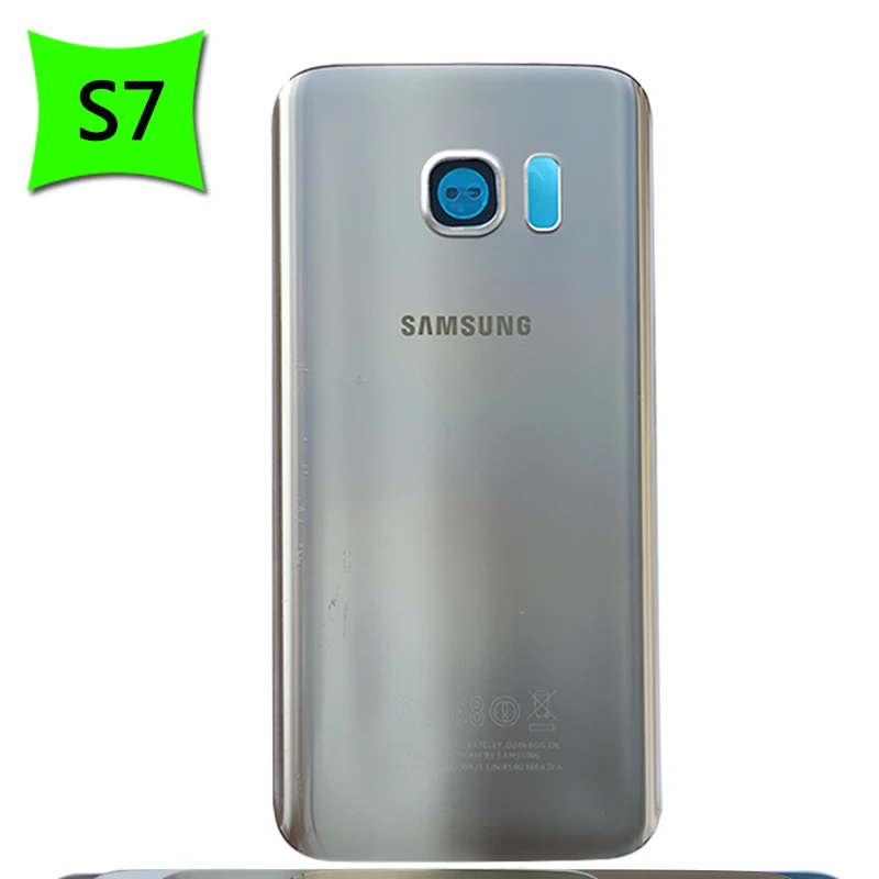 Чехол для аккумулятора S7 для samsung Galaxy S7 G930F/S7 edge G935F задняя крышка Задняя стеклянная дверная панель Корпус чехол