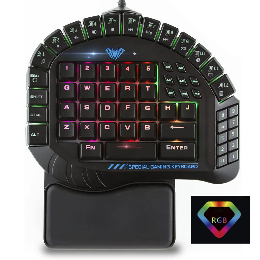 Цена за одну руку цена 30 профессиональная клавиатура RGB подсветка игровая одна
