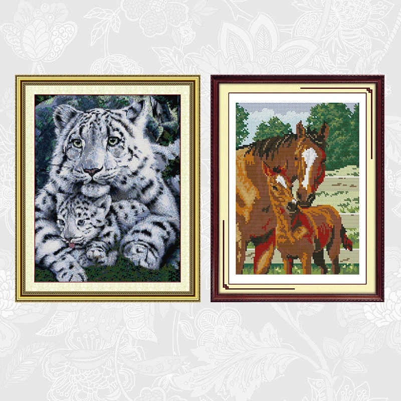 Набор для вышивания крестиком "Глубокая любовь между мамой и сыном" распродажа Aida вышивка набор DIY ручной работы декор для дома ремесла.