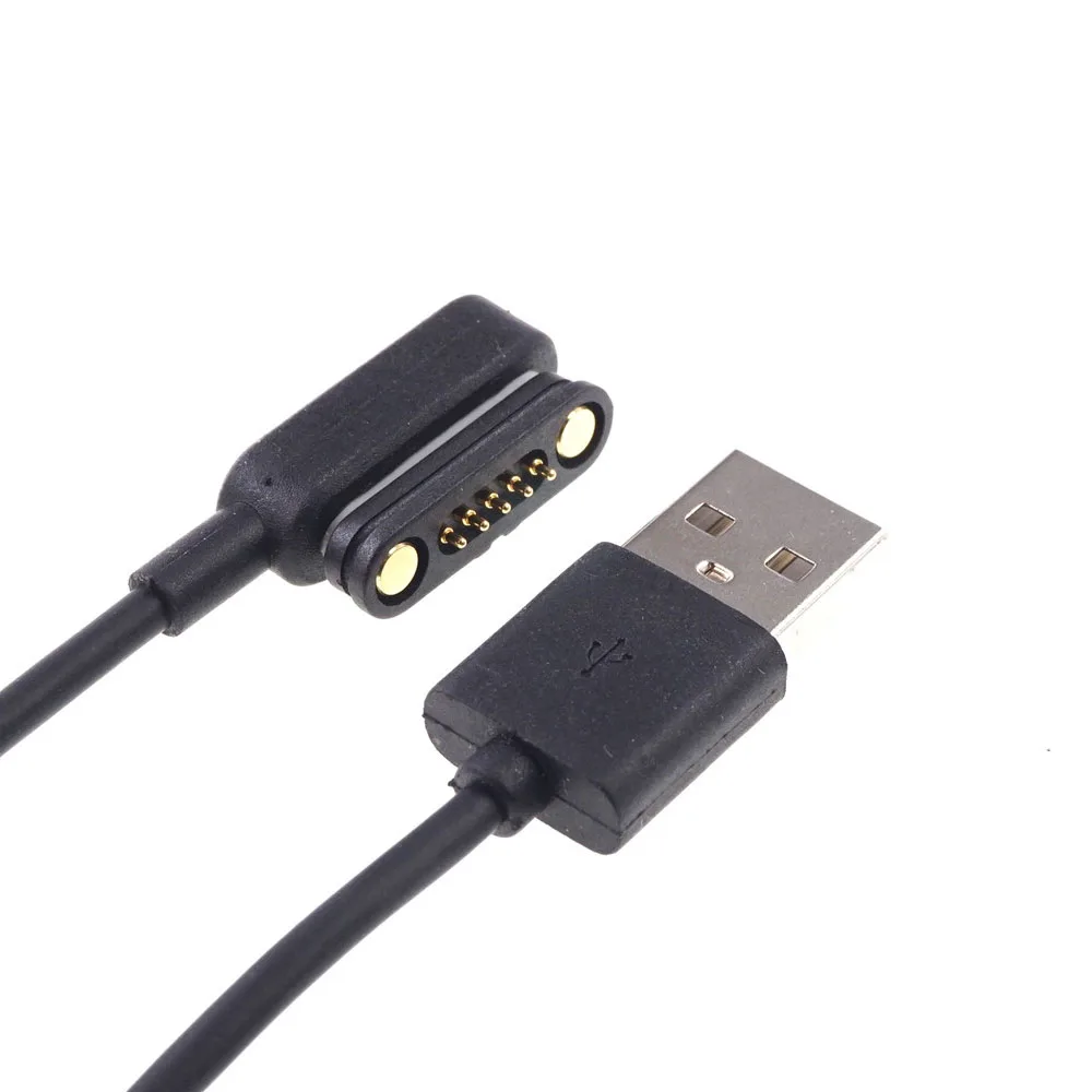 2 шт. кабель USB A штекер разъем на магнитный Pogo Pin 5 полюсов 1 метр передача данных и