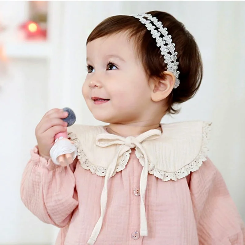 

Super Toddler Girl Kid Baby Lace Cotton Detachable Fake False Collar Tie Ribbon Choker