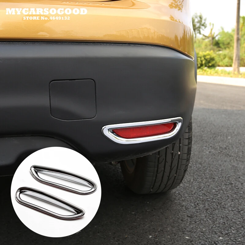 

Trim Shell Car Accessories 2pcs ABS Chrome for Nissan Qashqai J11 2015 - 2018 Rear Fog Light Lamp Sticker Decoration Cover