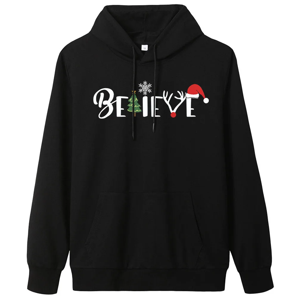 Свитшот SEBOWEL Рождественский для женщин Осенний пуловер с длинным рукавом и