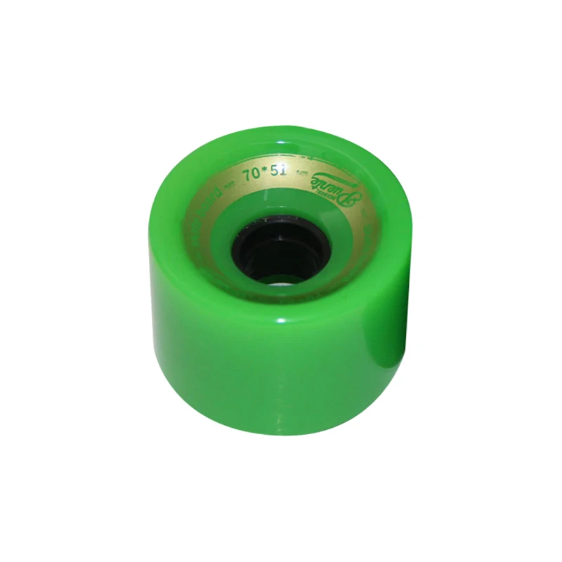 1pc Green 4 шт. креативный скейтборд колеса Подшипники эластичный PU носимые гибкие прочные 70x51 - Цвет: 1pc Green
