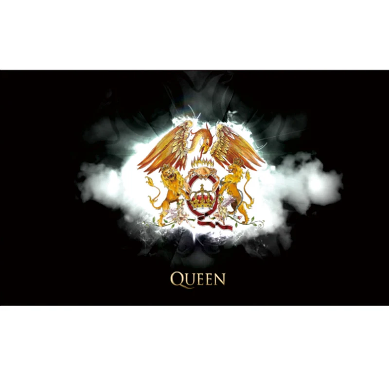 90*150 см Queen флаг группы для украшения|Флаги баннеры и аксессуары| |