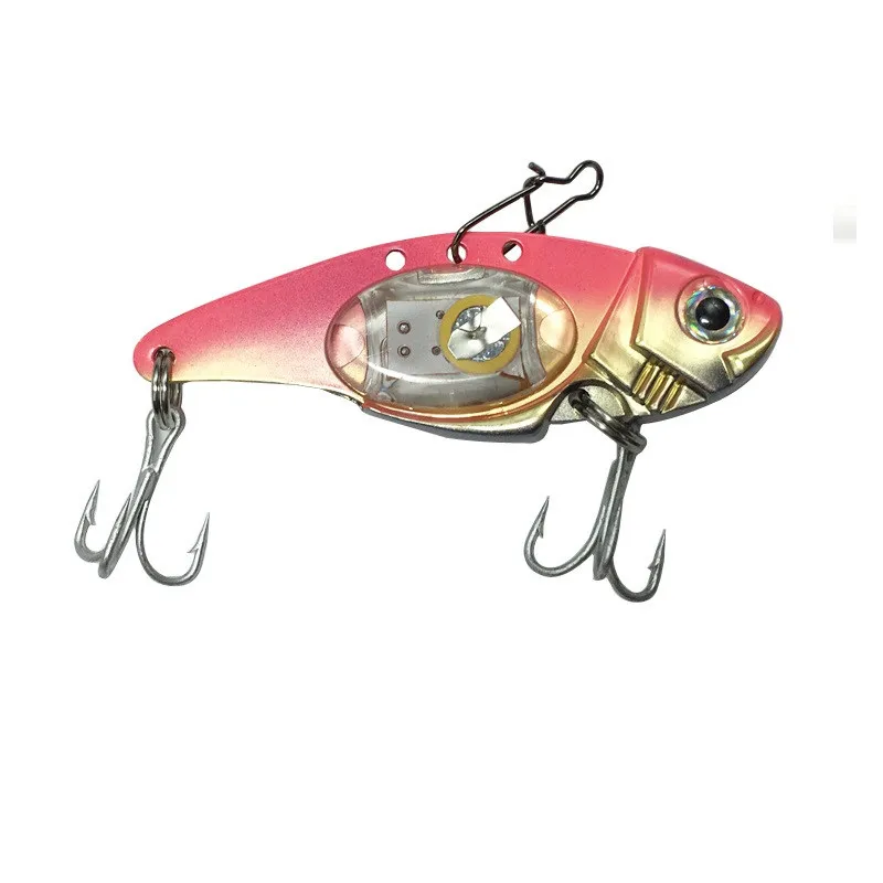 

Electronic Vibration Fake Bait Faux Lure Fish Hooks With LED Light With CR927 LED Fish Bait Underwater Light Bait LED Metal