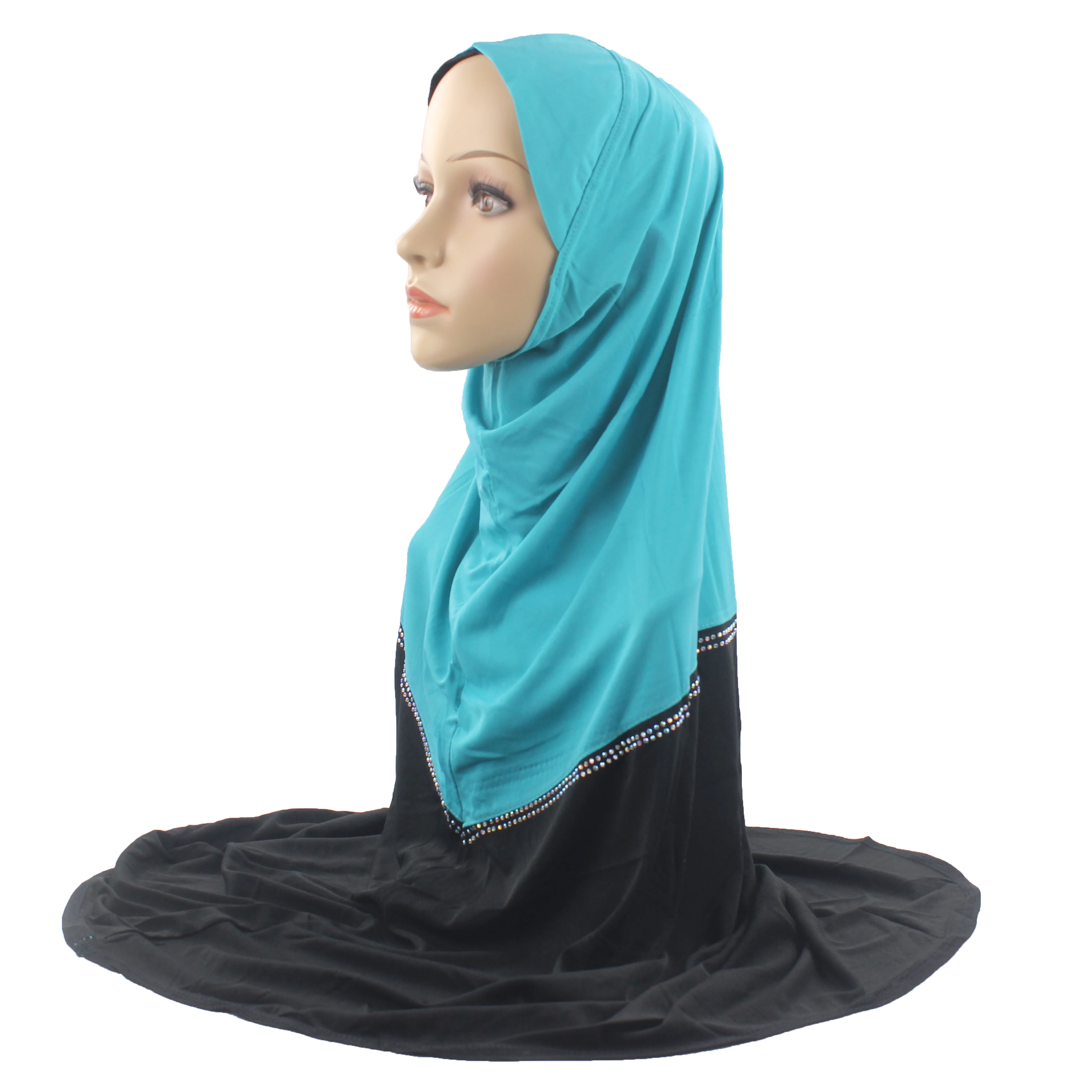 Мусульманский женский хиджаб исламский шарф женская шапка Amira мягкая эластичная