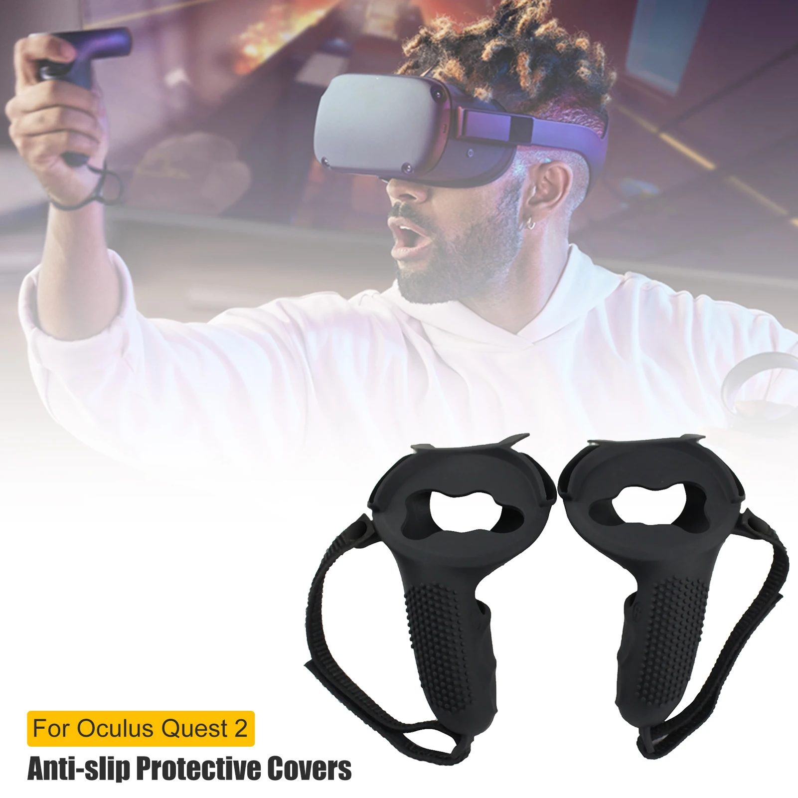 

NEW Protection Cover For Oculus Quest 2 VR Accessories Protective Cover Sleeve Skin Handle Grip Covers for Quest 2 Dropshipping