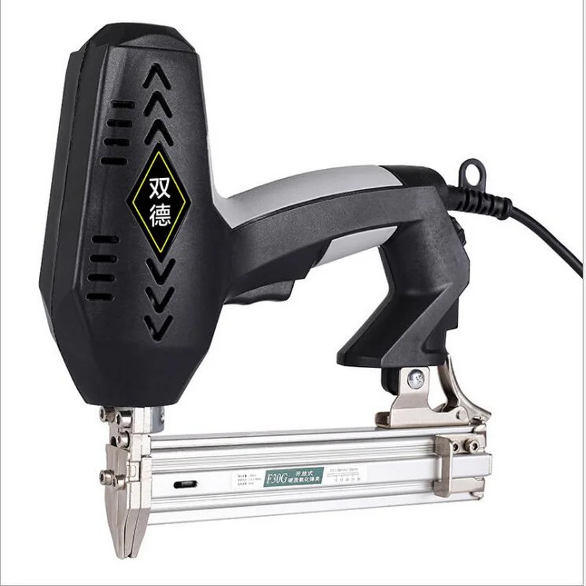 Promotion sale of 1set home using speed adjustable impact force electric nail gun the fastest U/T type dual-purpose nails | Инструменты