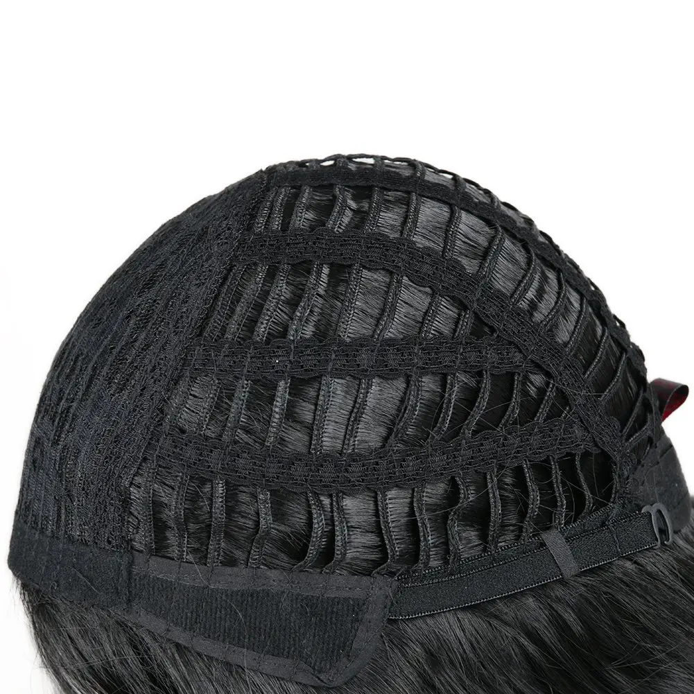 

Loose Wave Wig Black Color Nature Curly Synthetic Heat Resistant Weave Full Wigs for Black Women Daily Wear
