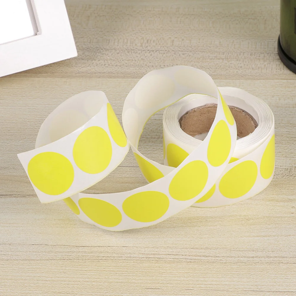 

8 Rolls Round Color Coding Labels Circle Dot Decal for Office School Supplies
