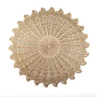 Подставка для столовых приборов, многоцелевой Декоративные циновка таблицы ПВХ теплоизолирующая подкладка Подставки для фотографий, серебристого и золотистого цвета;