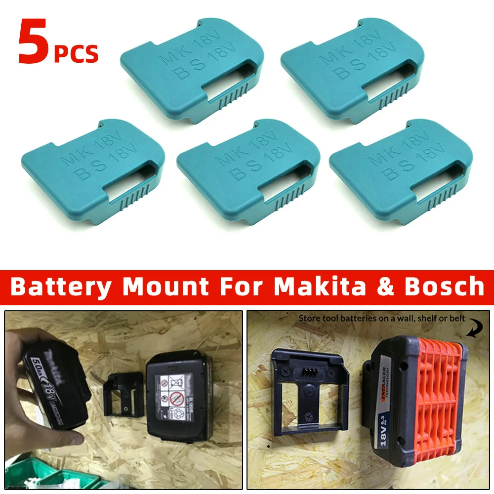 

Makita 18V Fixing Devices 3/5PCS Battery Storage Convert Adapter Rack Protective Case Plastice Power Supply Profession Tool