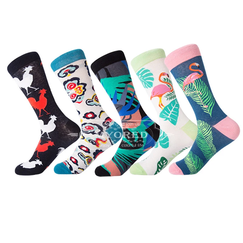 Носки MYORED для мужчин и женщин модные смешные носки унисекс с рисунком гусиных