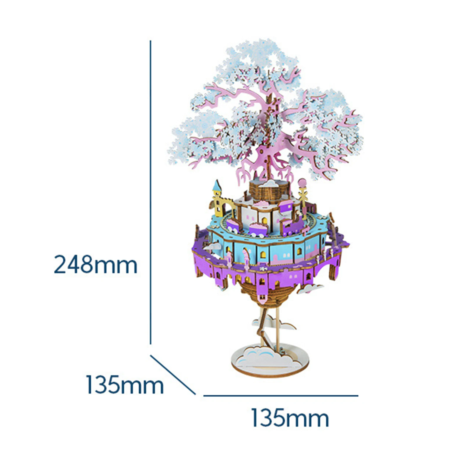 

3D Assembly Puzzle Build Your Own Wooden Music Box Craft Kit, Brain Teaser Gift for Kids and Adults