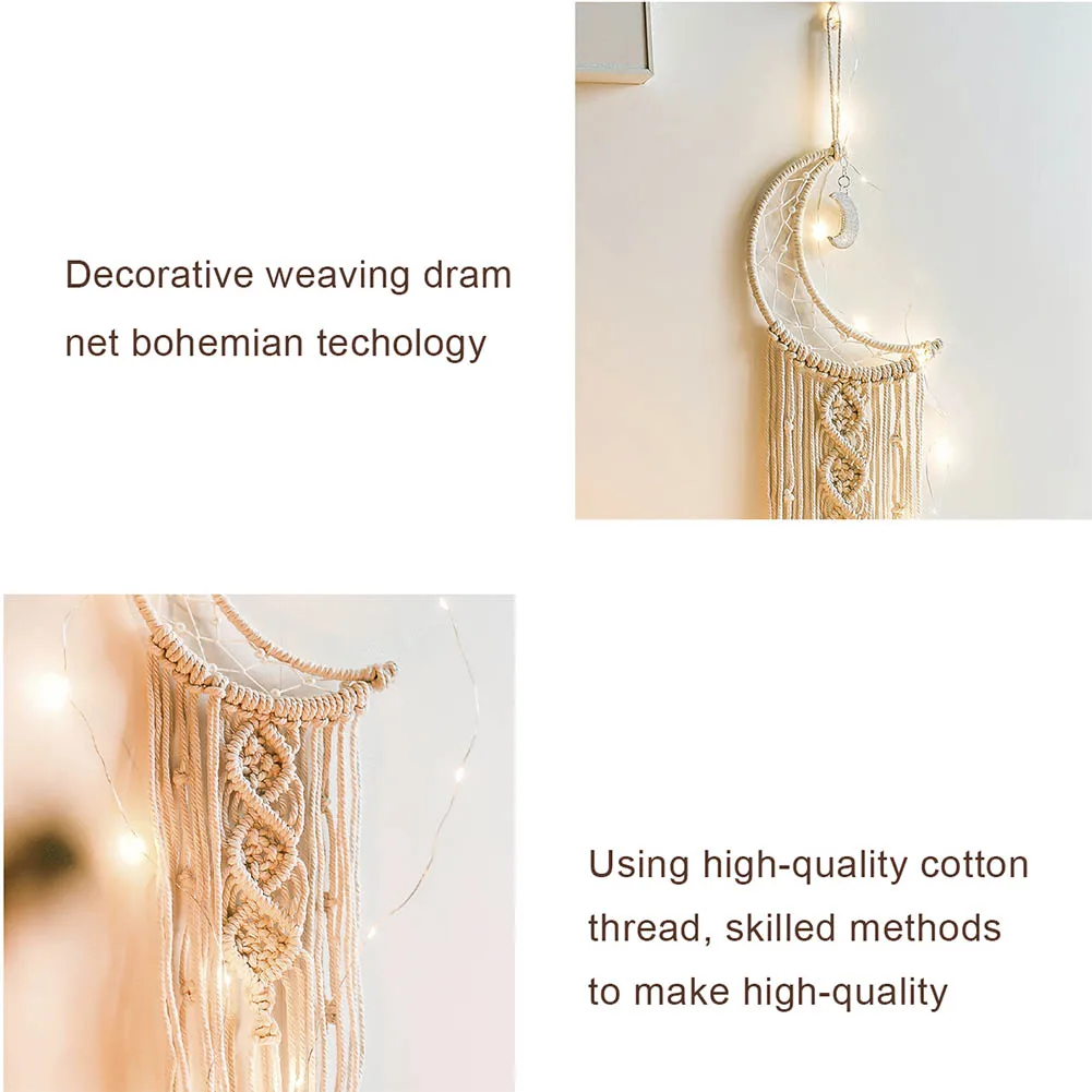 

Dream Catcher Star Moon Hand Woven Tapestry Wall Hanging Bohemia Home Decorations
