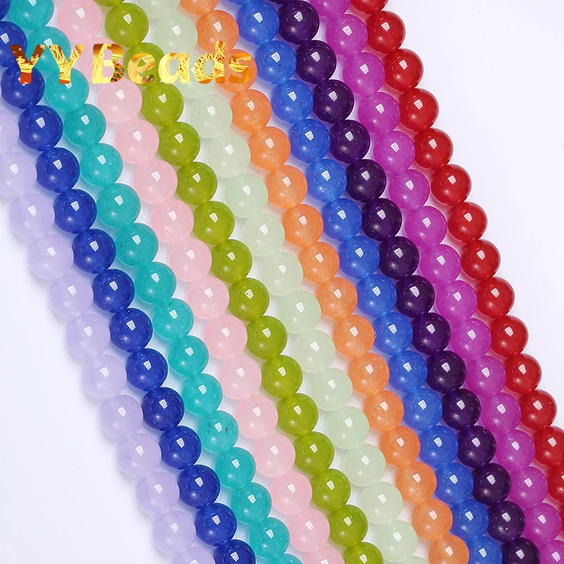 Халцедон натуральный нефрит камень бисер 4681012 14 мм свободные бусины подвески для