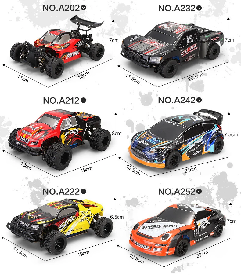 WLtoys A222 A232 1/24 2,4G электрический матовый 4WD RTR RC автомобиль внедорожный Багги рождественские подарки RC игрушки детские игрушки подарок