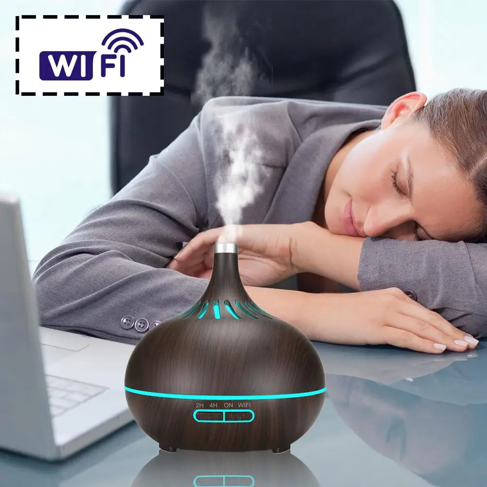 Ультразвуковой увлажнитель воздуха устройство для ароматерапии с Wi Fi 2 ч/4 ч