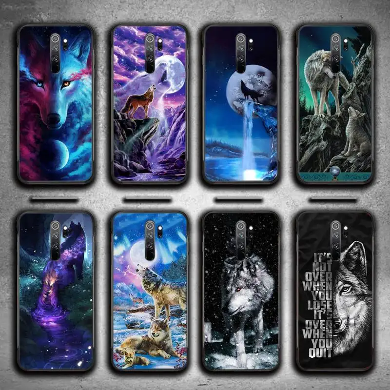 

Wild Wolf Print Phone Case For Redmi 7 8 9 A K20 30 Pro Note 8 9 Pro 9s