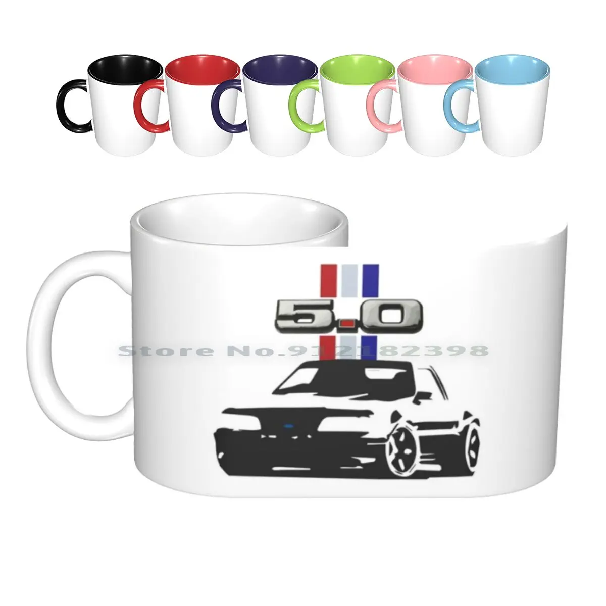 

Керамические кружки Foxbody 5, 0, 5, 0, Gt, Saleen Stang, с логотипом 5,0