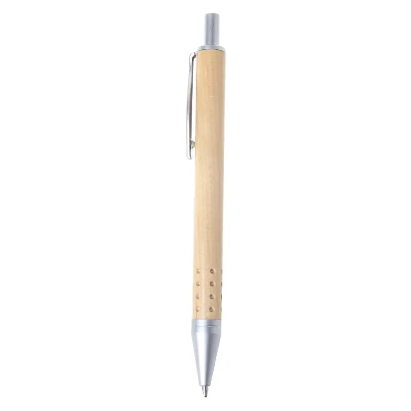 

W3JD Vintage Handmade Wooden Ballpoint Pen Press Design 24 Holes School Office Supplies Student Gift