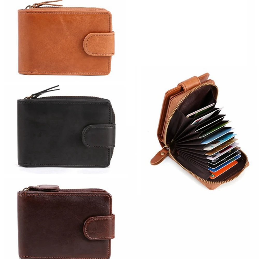 

1 шт., кошелек из натуральной кожи для кредитных карт