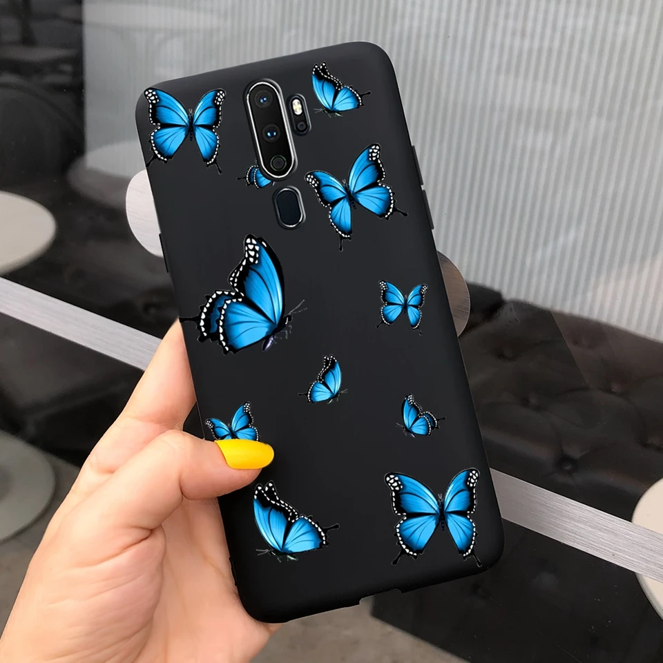 For Oppo A5 A9 2020 A11 A11X Case Cute Butterfly Flower Silicone Back Cover Coque For OPPOA9 OPPOA5 A11 X Bumper Shell Funda best case for android phone