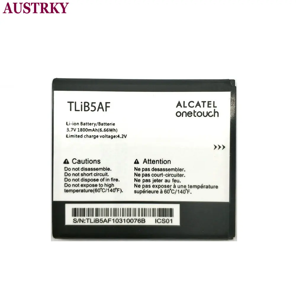 Аккумулятор TLiB5AF 1800 мА · ч для телефона Alcatel One Touch Pop C5 OT 5036 5036D 5037 5037D 5037A 5037X |