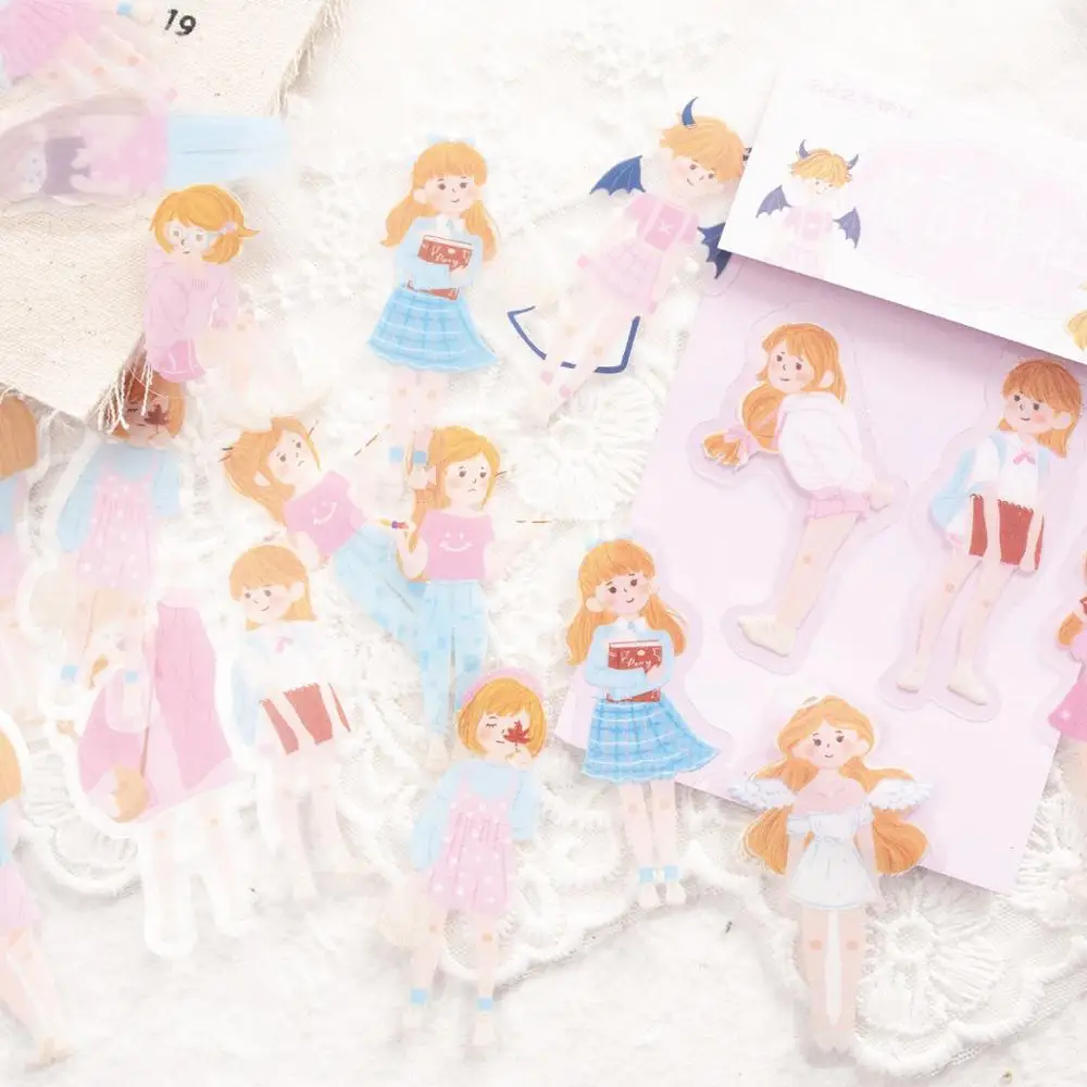 20 листов милые декоративные наклейки для ежедневной жизни девочек | Канцтовары
