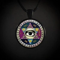 on sale ouija board glass necklace vintage ouija board illuminati psychic