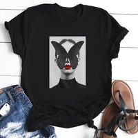 tops tshirt modernist sexy lady feather butterfly t shirt women plus size top tees clothes korean style aesthetic short sleeve
