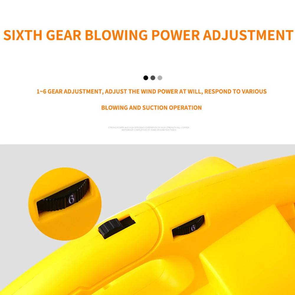 

Electric Blower Leaf Suction Machine Portable Garden Leaf Shredder Blowing Suction Dual-purpose Hair Dryer 3000W