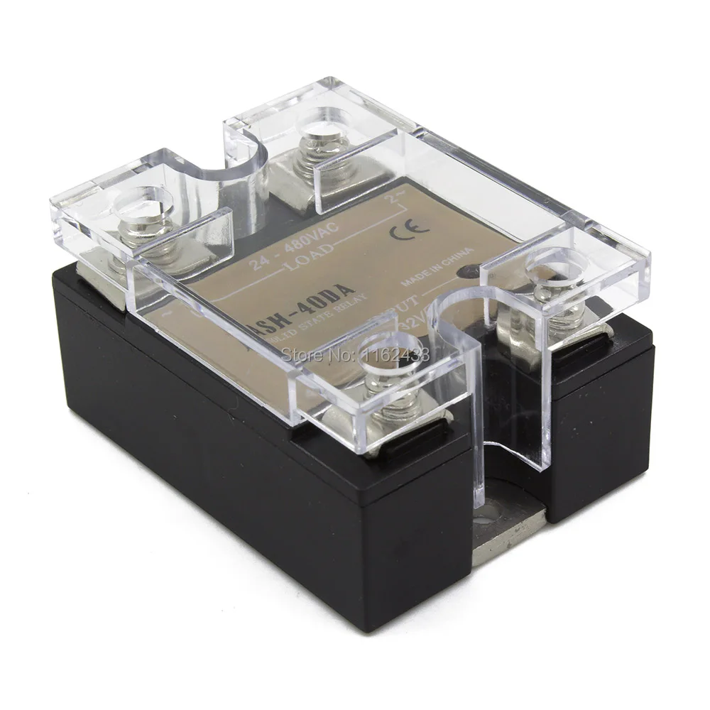 ASH 40DA Однофазный DC к AC 40A 480VAC твердотельные реле SSR|phase sequence|relay flasherrelay wire |