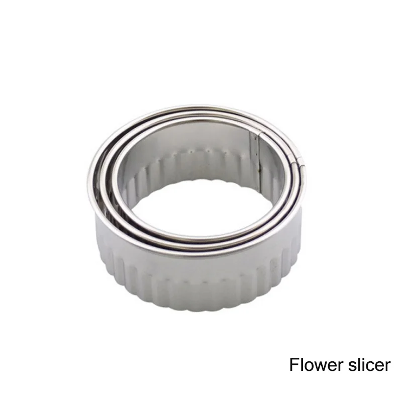 Flower slicer Простые DIY формы для пельменей, слайсер для пельменей, бытовые инструменты для приготовления пельменей из нержавеющей стали, кухонные инструменты для приготовления пельменей - Цвет: Flower slicer