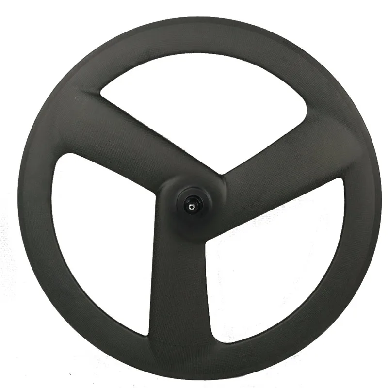 Carbon Three Spoke Cycle Wheel Triangle Shape Design Fit For Road Bike V Brake Track Bicycle Fixed Gear Wheelset DIY Online Part