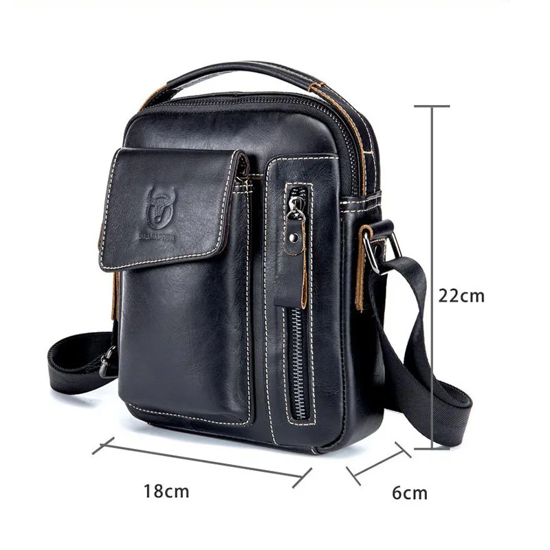 Новая мужская сумка из натуральной кожи сумки через плечо мужские с клапаном на