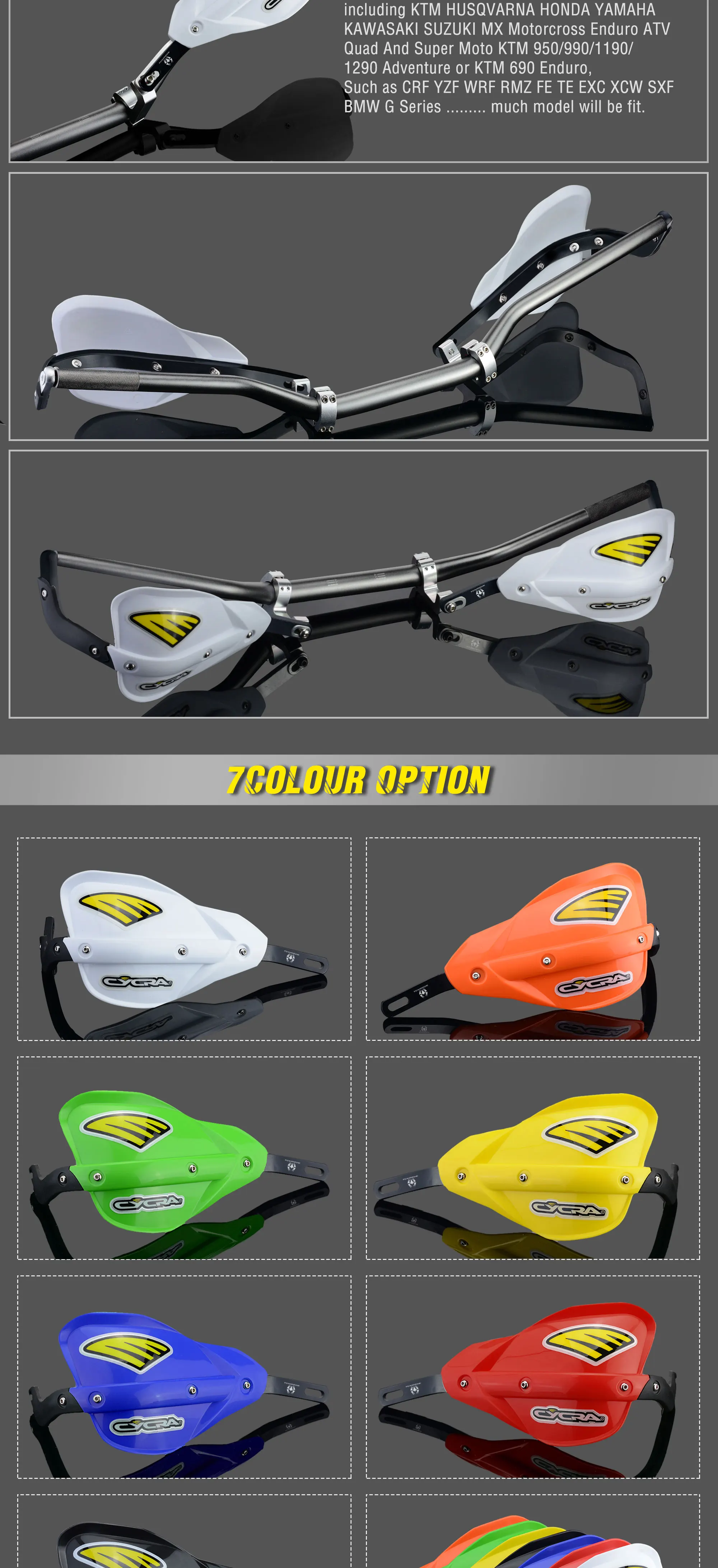 Powerzone Probend рукавицы для Honda KTM ADV EXC EnduroHusqvarna TE CRF WRF DRZ KLX Мотоцикл Байк ATV руль