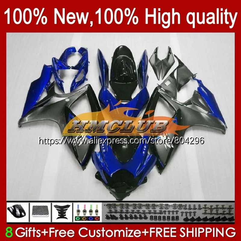 

600/750 Body For SUZUKI GSXR600 K6 GSXR750 Grey blue GSXR 600 750 29No.129 GSX R750 GSXR-750 06 07 GSX-R600 2006 2007 Fairing
