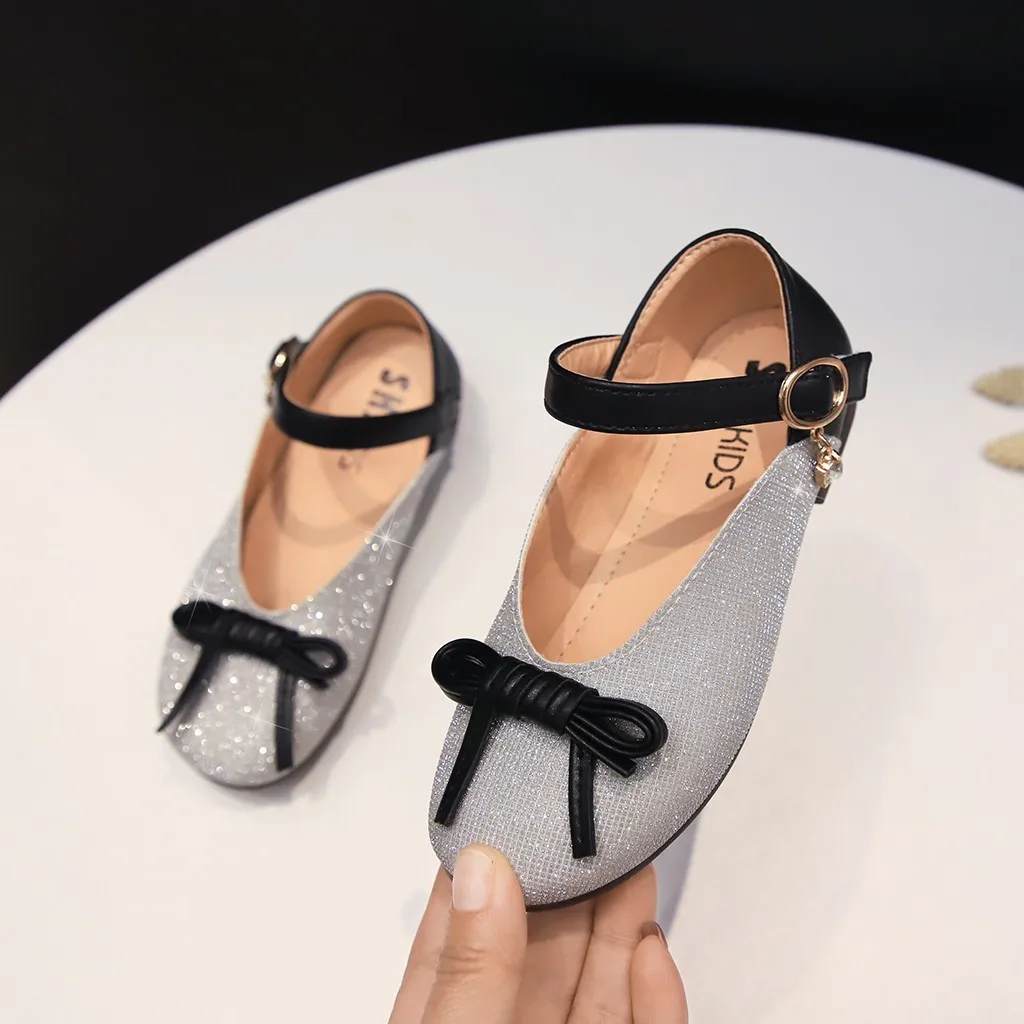 

Baby Girls Princess Shoes Bling Leather Flats Shoes Girl Casual School Shoes Luxury Brand Elagent Party Shoe Girls Princess Shoe