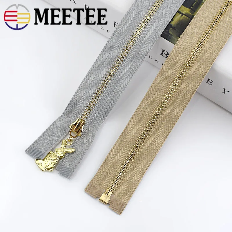 2/5 шт Meetee 40-70 см 3# металлическая молния съемник кролик Silder застежкой-молнией DIY сумки кошелек одежды Декор молния принадлежности для шитья товары