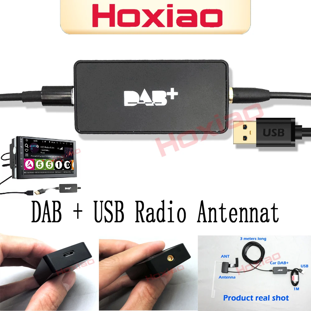 Универсальная DAB + USB Антенна для послепродажного автопроигрывателя Android 8 0 9 10 App