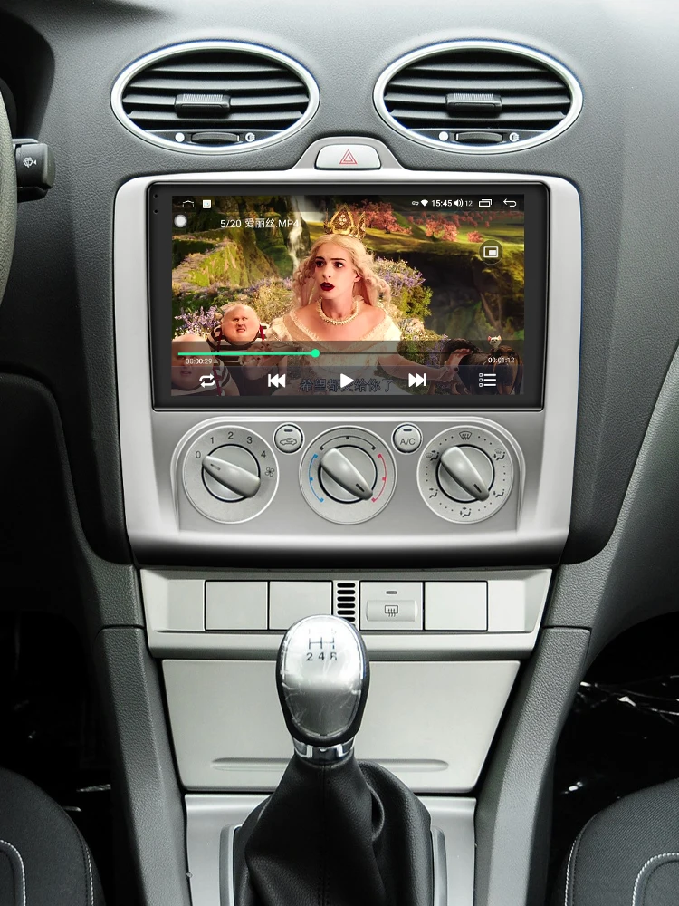 저렴한 차량용 라디오 스테레오 헤드 유닛, 안드로이드 10, 스크린 1 딘 멀티미디어 플레이어 블루투스 무선 카플레이 포드 포커스 2005 2011