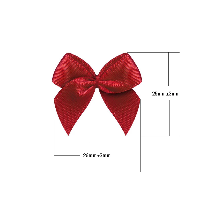 Атласные банты из ленты 50 шт. 1 дюйм маленькие для рукоделия сделай сам аксессуары