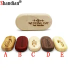 SHANDIAN (более 10 шт. бесплатный логотип) usb флеш-накопитель maple Wood Флешка 4 ГБ 8 ГБ 16 ГБ 32 ГБ Флешка 64 Гб wediing личные подарки