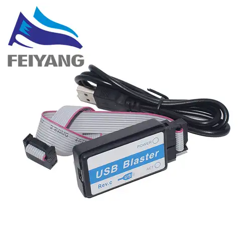 USB Blaster Mini USB кабель 10-контактный JTAG Соединительный кабель для CPLD FPGA NIOS JTAG программатор поддерживает все устройства ATLERA