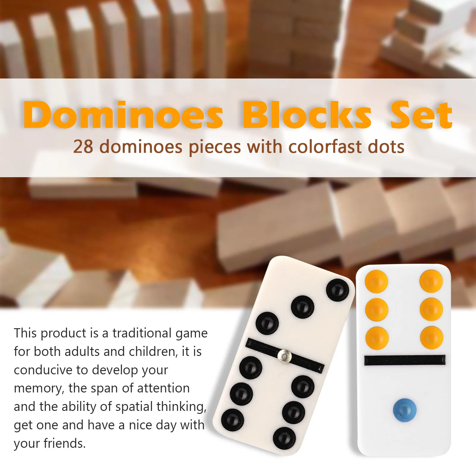 

Dominoes Blocks Table Games Funny Dominoes Leisure Sports Goods For The Elderly Board Game Recreational Travel Game Set Toys